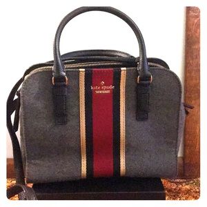 Kate Spade Grey Wool Purse